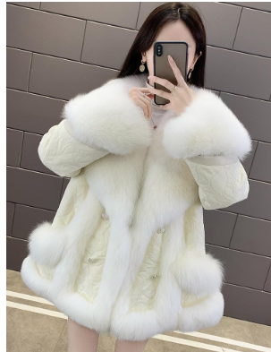 Winter fur coat short Slim Haining special fox fur wholesale Korean fur image