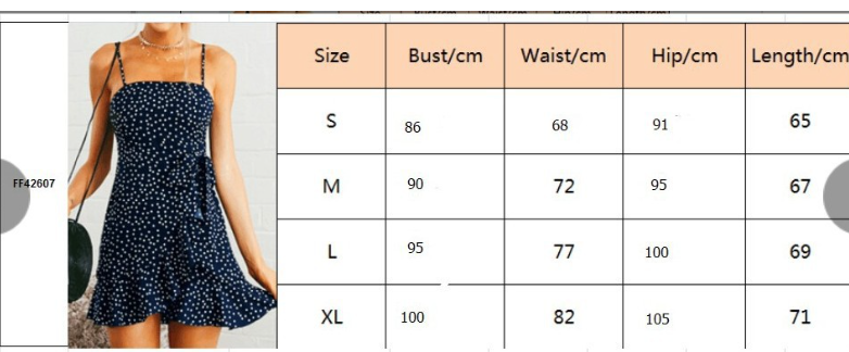 Polka Dot Strappy Mini Dress