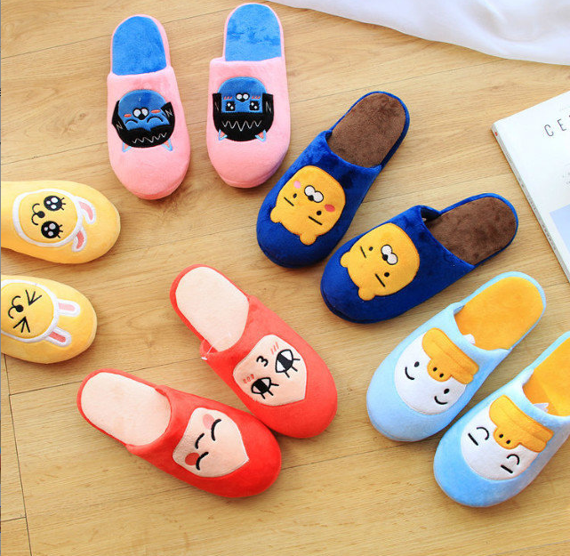 Color Variations of Cartoon Slippers