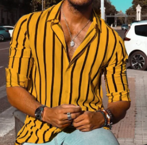 2024 Randig Skjorta Image 3