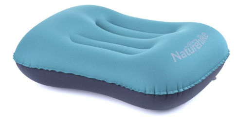 Inflatable Pillow Peacock Blue