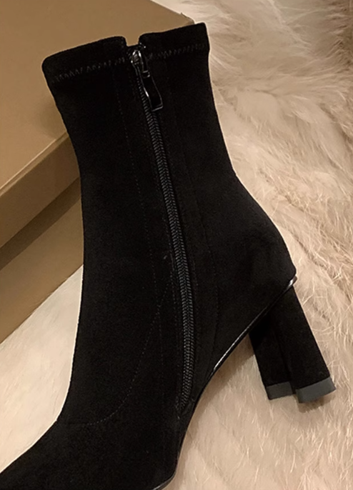 Black Suede Boots