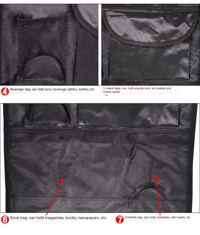 Multi-functional Car Seat Back Storage Bag Image 4