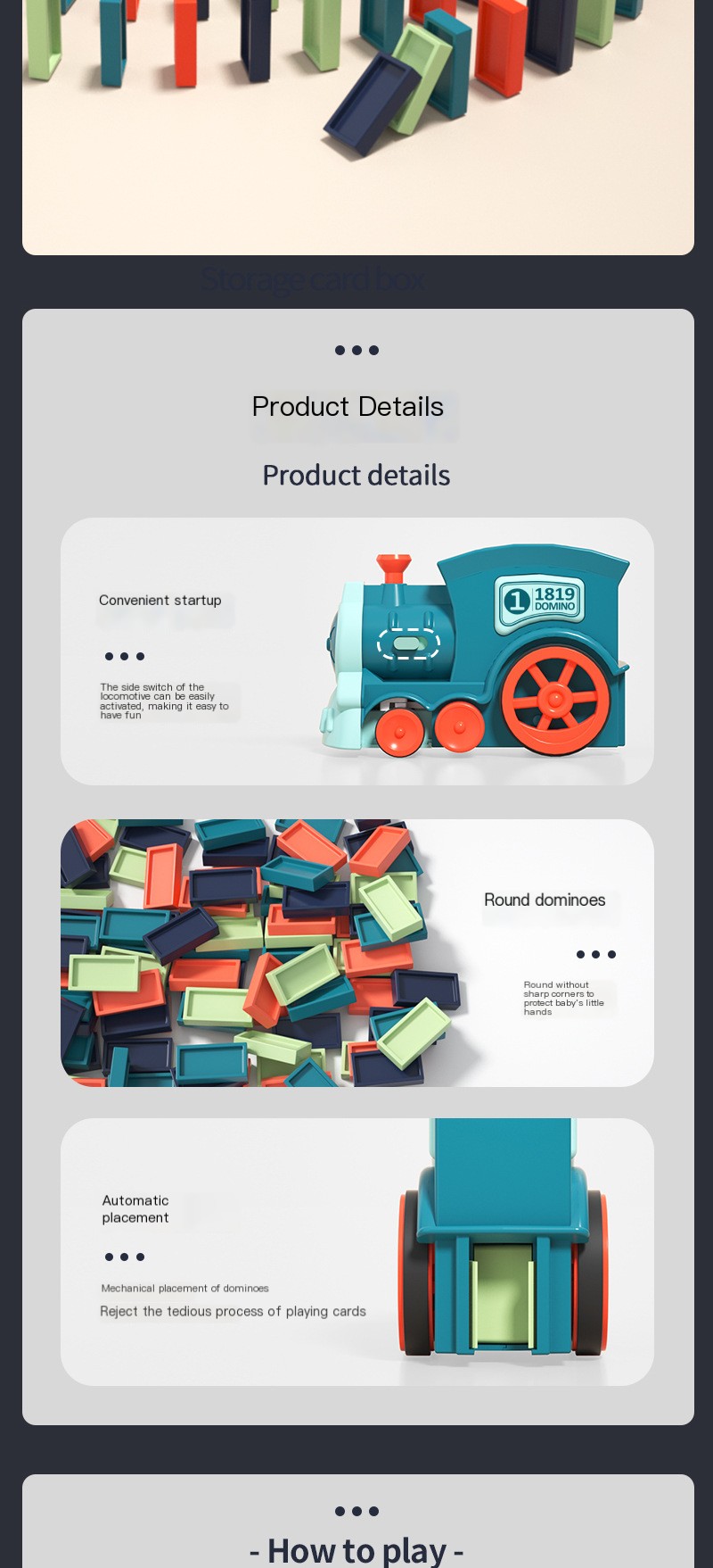 Electric Domino Train Toy