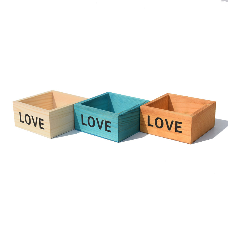 Wooden Flower Pot Image 3