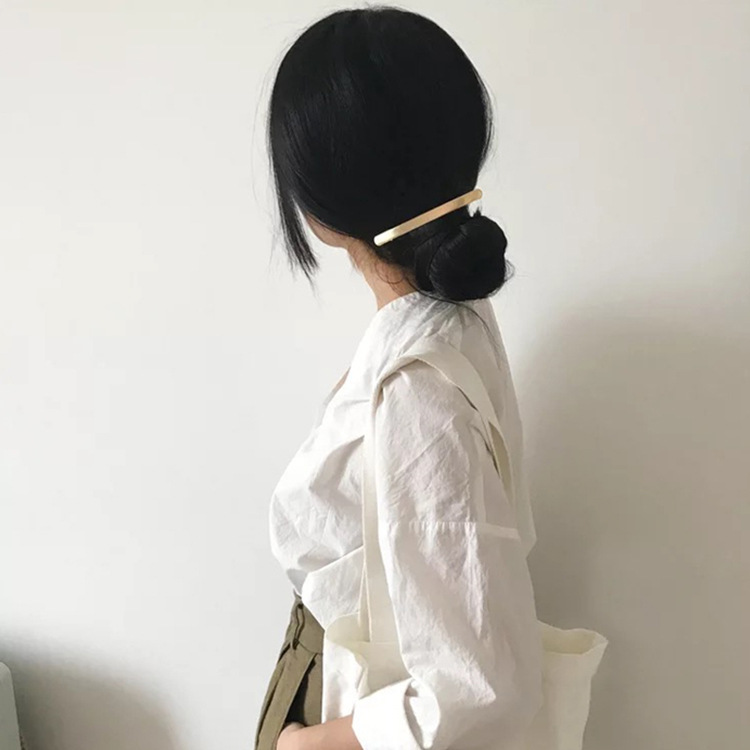 Short Gold Hair Clip