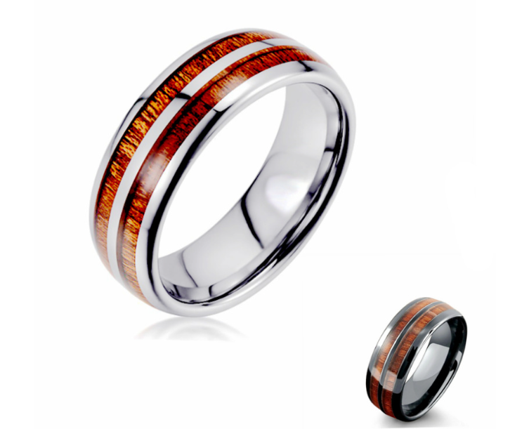BOBO BIRD Wooden Titanium Ring 4