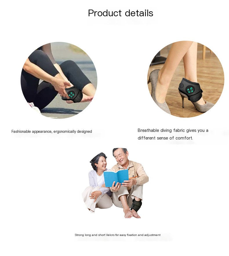 Ankle Massager in use
