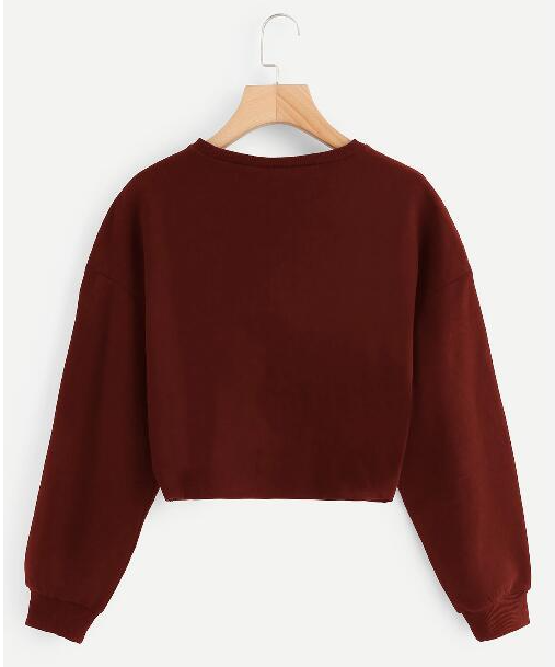 Casual Women's Long-sleeved Round Neck Sweater Image 5