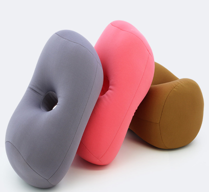 O-type pillow gray
