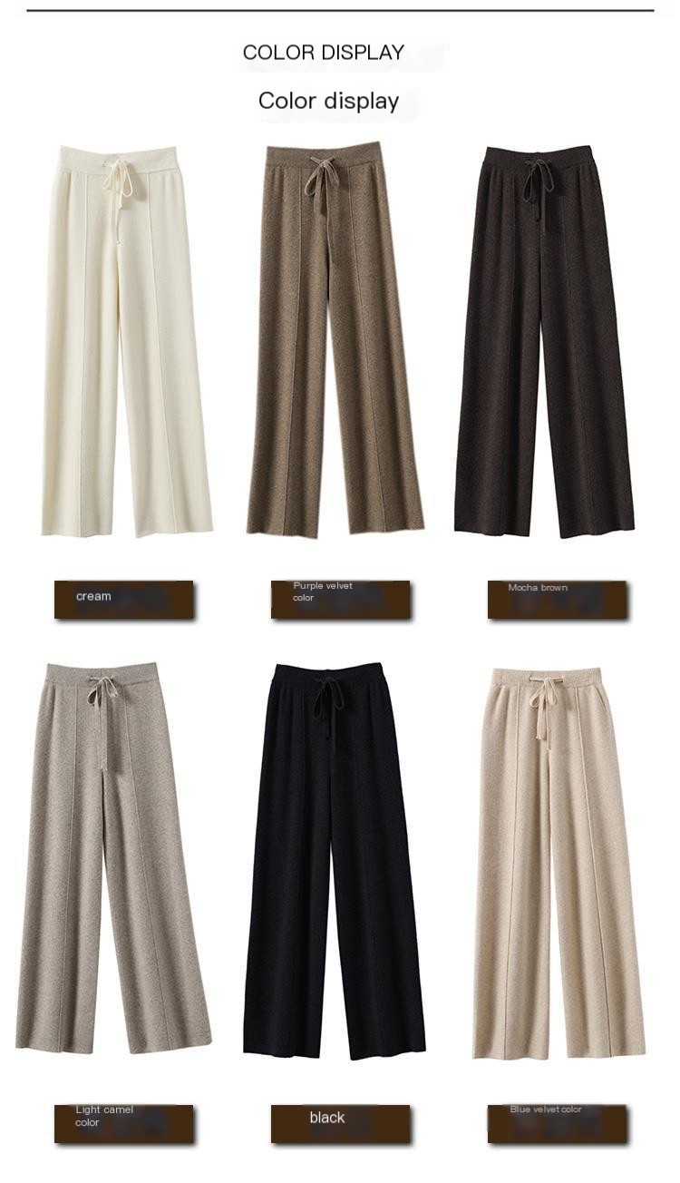 Straight slacks Baggy slimming slacks