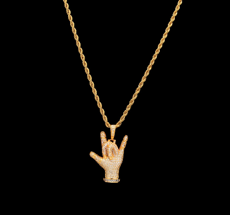 I Love You Gesture Pendant Image 1