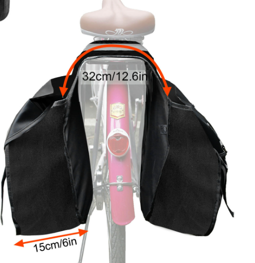 Motorcycle Canvas Side Bag - Green