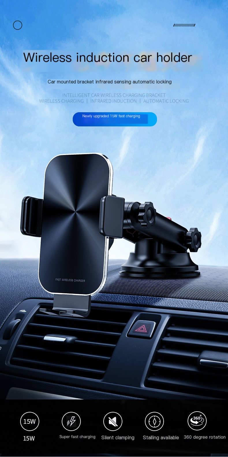 Wireless Charging Car Mount