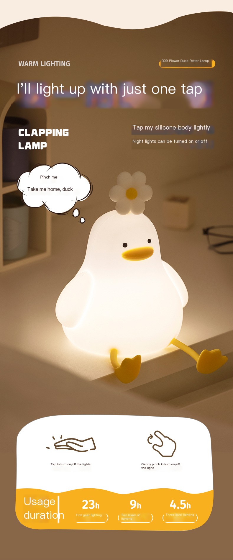 Flower Duck Lamp Image 2