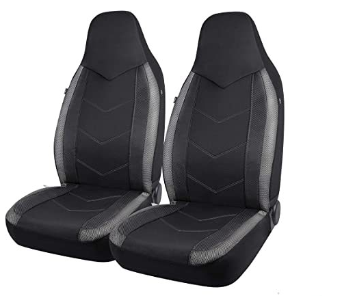 High Back Air Mesh Fabric Car Seat Covers Sporty Design Airbag Compatible Fit For Most Car Suv Truck Van Seat Cushion