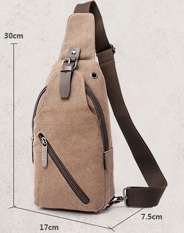 Men's Canvas Chest Bag - Lifestyle