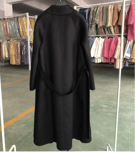 Model Wearing Coat