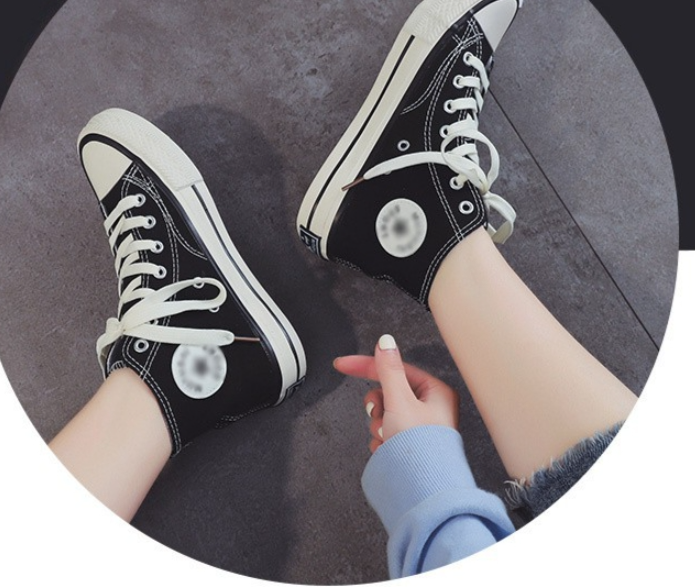 High-top Canvas Sneakers 3