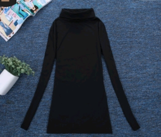 High Neck Fleece Long Sleeve T-Shirt