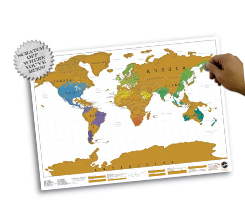 Scratch-off World Map