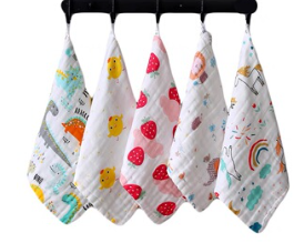 Cotton Square Towels Image 2