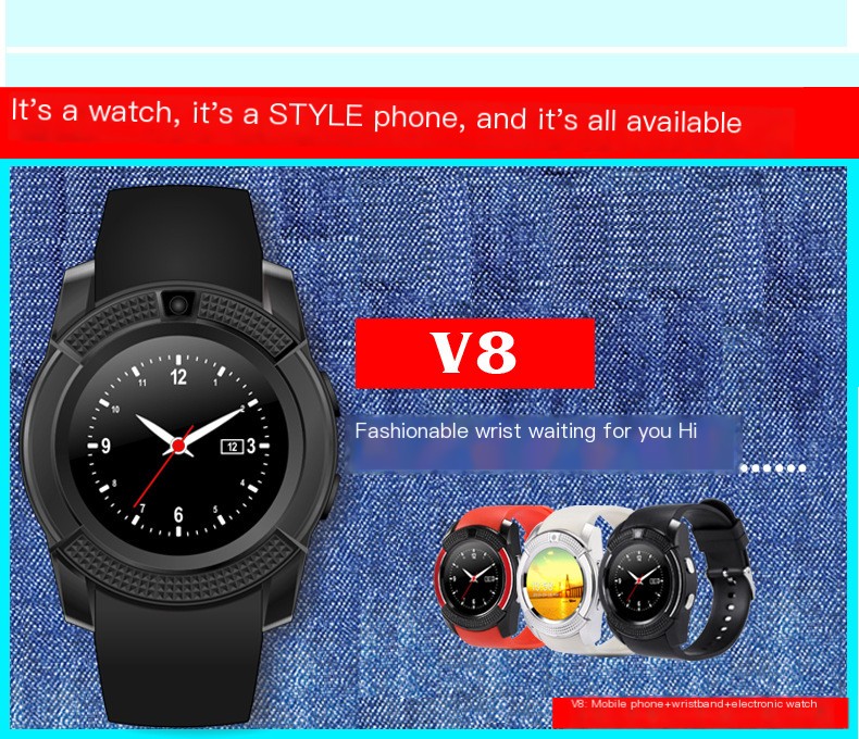 V8 Smart Watch Color Variations