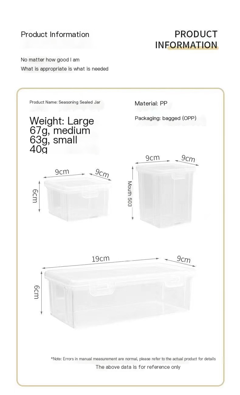 Transparent storage box in use