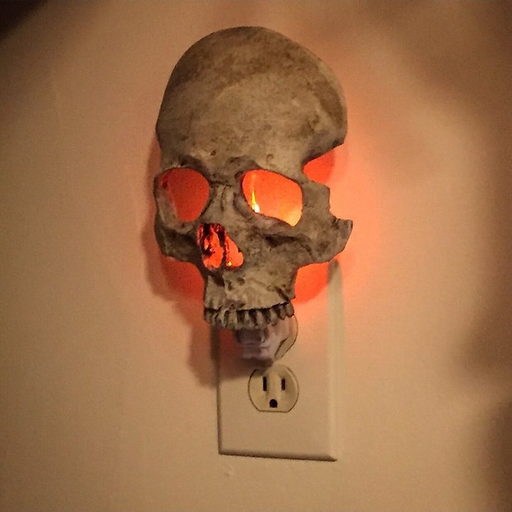 Day of the Dead Skull Lamp