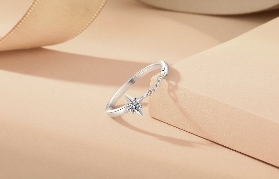 Couple Wearing Silver Rings