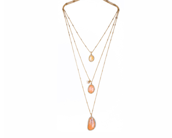 Multi-Layer Alloy Geometric Pendant