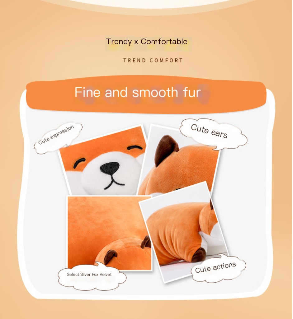 Fox Plush Toy in Use