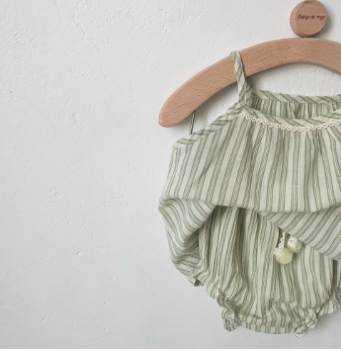 Girls Striped Two-piece Set 2