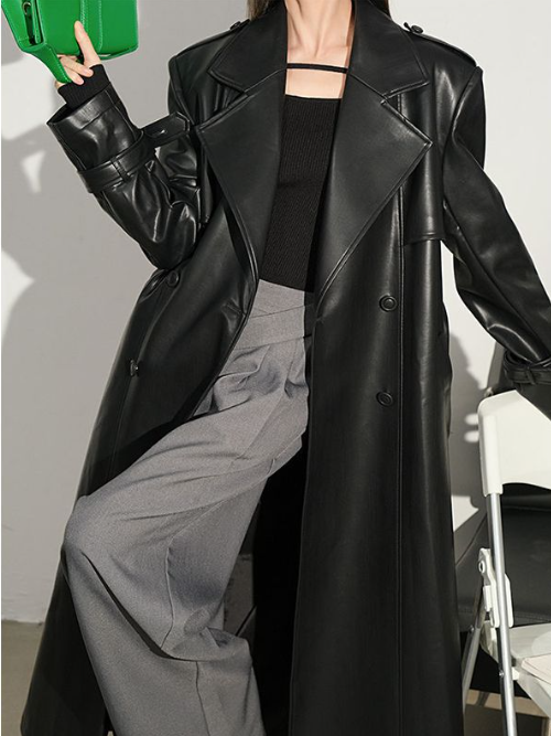 Mid-length Over-the-knee Windbreaker Jacket Image 2