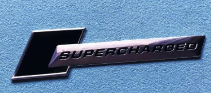 Supercharged Sticker Side View