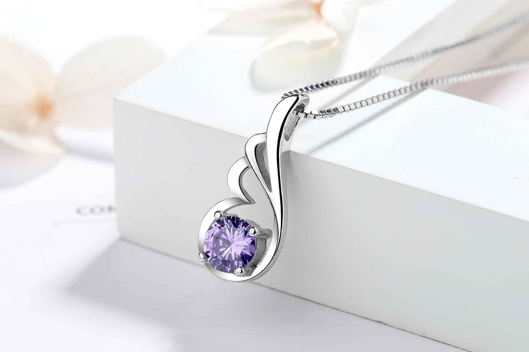 Angel Wing Diamond Necklace - Display