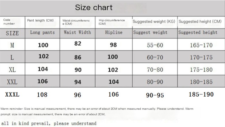 Pantalones de verano para hombre