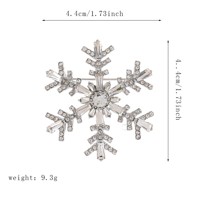 Snowflake Brooch Blue