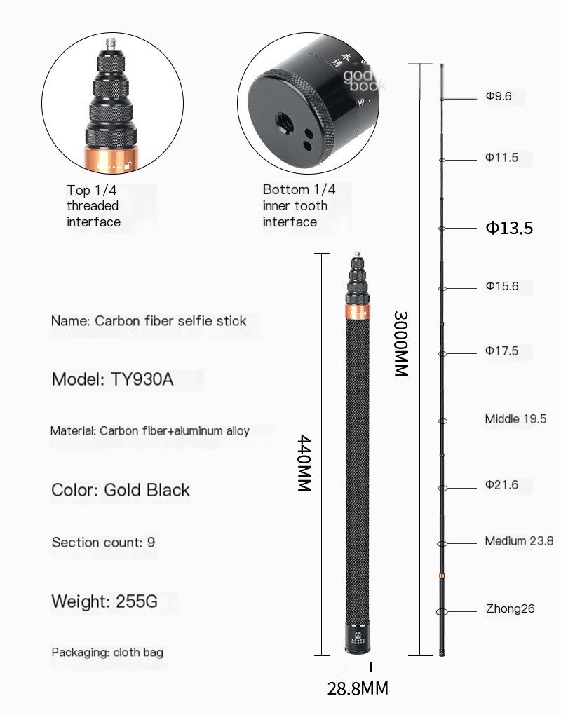 Carbon Fiber Rod Set