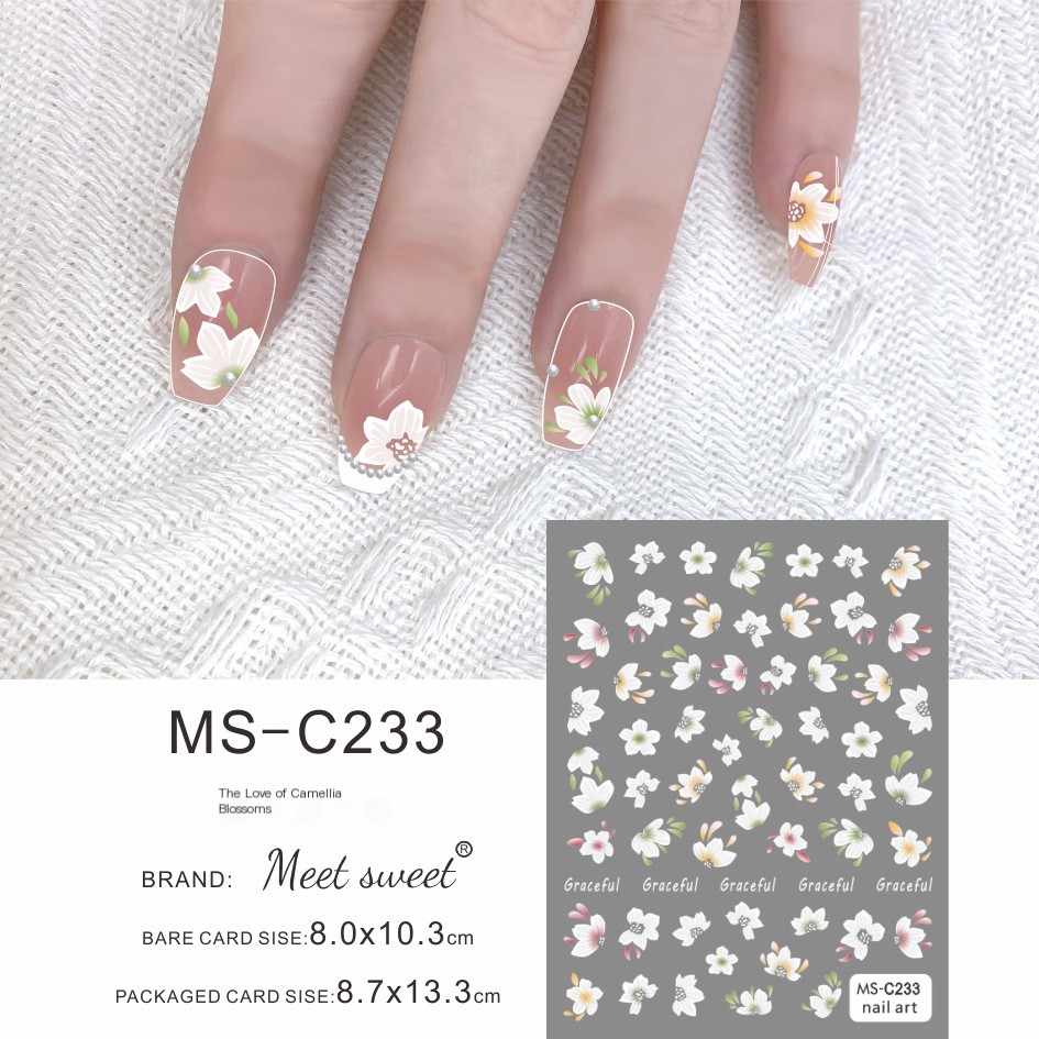 Flower Nail Sticker 5