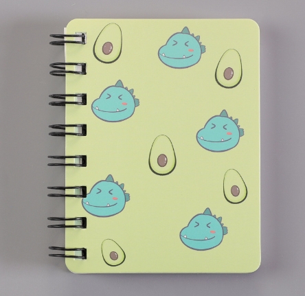 Cute Fruit Avocado Mini Spiral Notebook