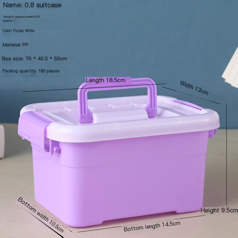 Aqua Fairy Storage Box in purple and white