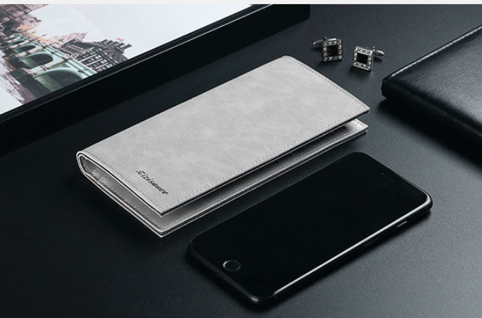 Men's Long Wallet - Black