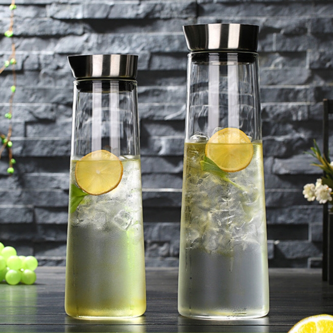 Thickened Glass Juice Pot Side View