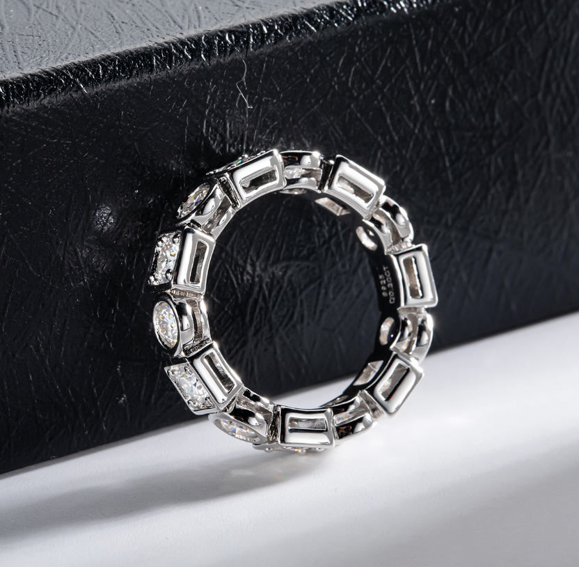 Eternity Moissanite Ring Image 5