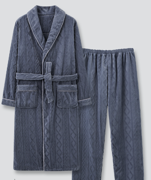 Coral Velvet Bathrobe Image 1