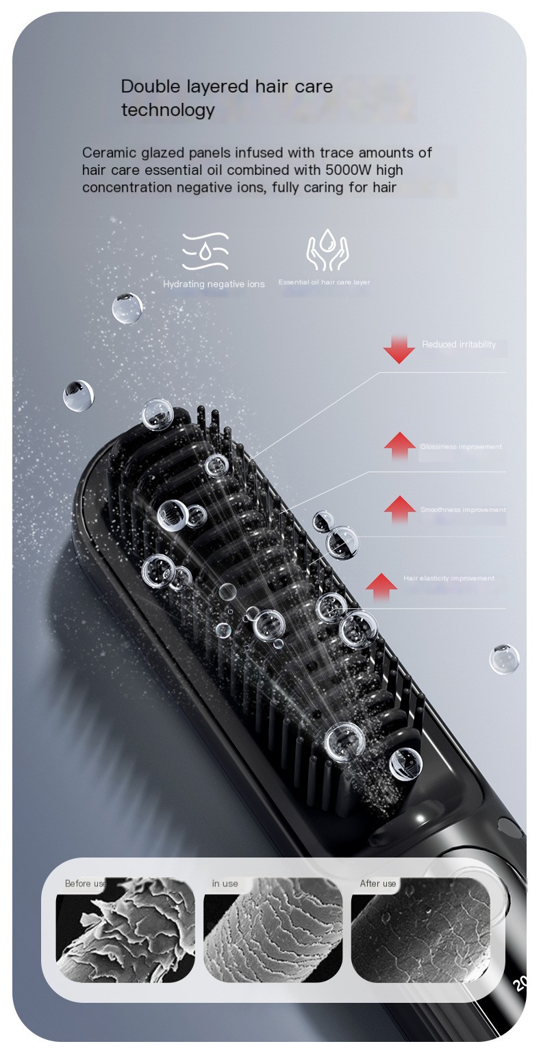 Ionic Hair Straightener Brush Image 4