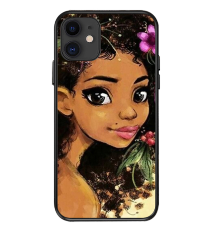 Fashion Afro Girls Melanin Quwen phone cases