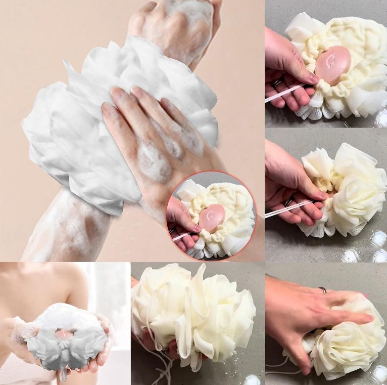 The Leeffa™ Soft Loofah and Washcloth