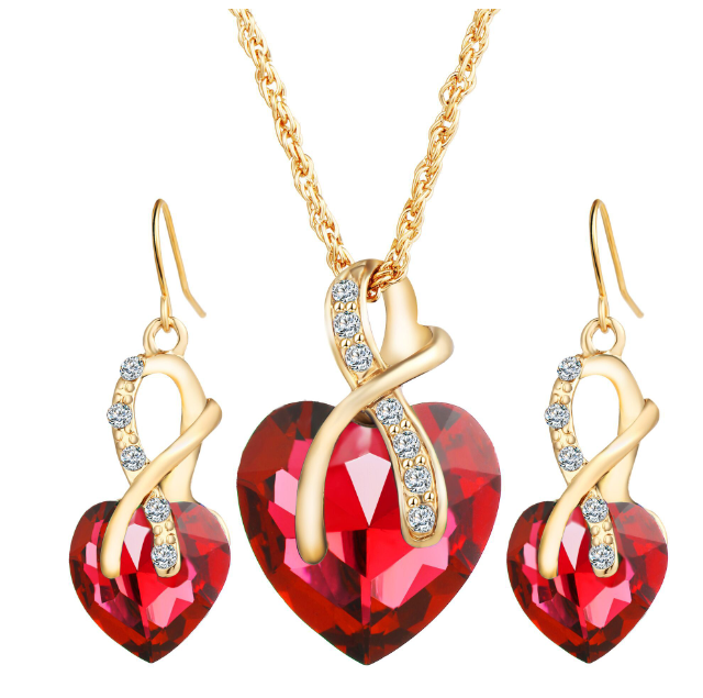 Austria Crystal Bride Jewelry Set - Image 2